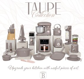 BerlingerHaus Set de 18 farfurii Taupe, alb-gri