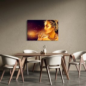 Tablou - Machiaj de aur (90x60 cm)
