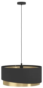 Lustră pe cablu Eglo 39926 MANDERLINE 1xE27/40W/230V negru/auriu