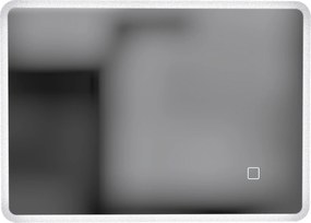HOMCOM Oglindă de Baie cu LED 50 x 70 cm, Dimabilă, Antiaburire, Touch, Memorie | Aosom Romania