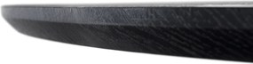 Masă de sufragerie, neagră, diametru 120 cm, MAHIR TIP 2