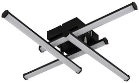 Plafonieră LED Globo 67342-24 KIRINA LED/24W/230V 3000K negru