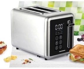Heinner HTP-DD900BKSS - prăjitor de pâine digital, 900 W, 230 V, inox