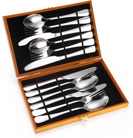 Set 12 tacamuri,din inox,TRENDY S,crom