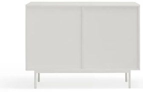 Comodă albă/în culoare naturală joasă cu aspect de lemn de stejar 108x80 cm Sierra – Teulat