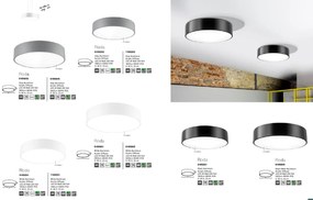 Plafoniera LED 3000K 40cm Roda gri NVL-7165202