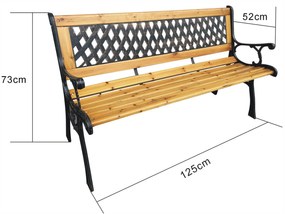 Bancă de grădină Marcado (maro). Promo -10%. 1117492