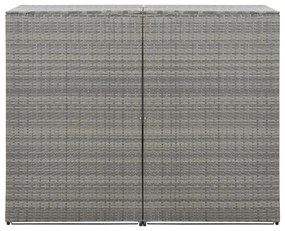 Magazie de pubele dubla, antracit, 153x78x120 cm, poliratan Antracit, 153 x 78 x 120 cm