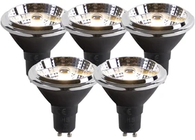 Set de 5 becuri LED GU10 dim to warm AR70 6W 2000K-3000K