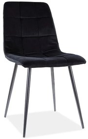Scaun de sufragerie Marlana (Negru + Negru). 1050497