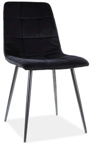Scaun de sufragerie Marlana (Negru + Negru). Promo -7%. 1050497