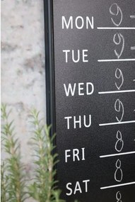 Panou decorativ din metal "Weekdays", H70 cm