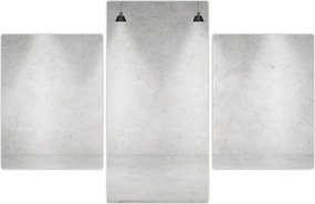 Tablou - Perete de beton cu lumini (90x60 cm)