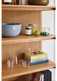 Bibliotecă în culoare naturală cu aspect de lemn de stejar 75x162 cm Heritage – Hübsch