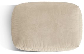 Taburet modular bej cu tapițerie din catifea Martina – Micadoni