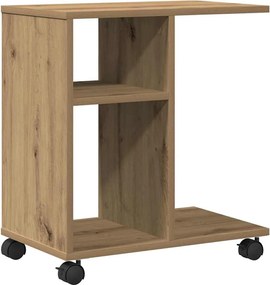 vidaXL Masă laterală stejar artizanal 50 x 30 x 55 cm Lemn compozit