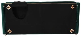 Canapea extensibilă, material textil Velvet smarald, FASTA