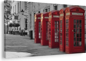 Tablou - Cutii telefonice din Londra (90x60 cm)