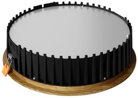 Corp de iluminat LED încastrat RONDO LED/18W/230V 4000K d. 26 cm lemn masiv stejar APLED