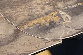 Masa Extensibila cu Blat Ceramic, Taupe, PAPILLON 180-220-260cm