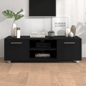 Comoda TV, negru, 110x40x35 cm, lemn prelucrat Negru, 110 x 40 x 35 cm, 1