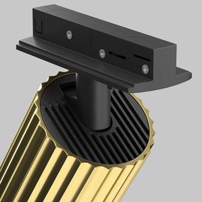 Spot GU10, accesoriu pentru sinele monofazate Unity, Calipso negru/alama