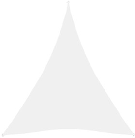 Parasolar, alb, 5x7x7 m, tesatura oxford, triunghiular