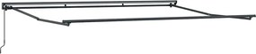vidaXL Cadru de copertină Manual Ajustabil Antracit 4,5 × 3 m Oțel