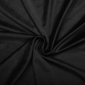 Set draperii din catifea cu inele, Madison, densitate 700 g/ml, Negru, 2 buc