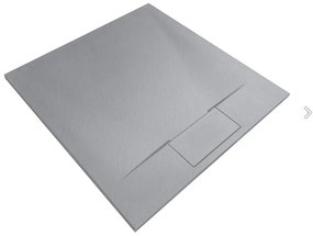 Rea Bazalt Grey cadita de dus patrata x90 cm gri REA-K4105