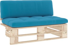vidaXL Canapea de mijloc de grădină din paleți, lemn de pin tratat