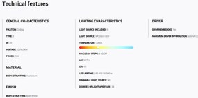 Spot LED incastrabil TULIPA White recessed downlight 10W 24° 3000K CRI90