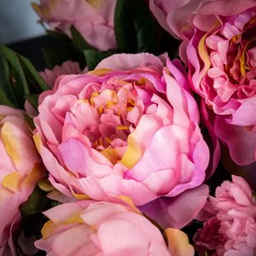 Aranjament floral elegant, design LUX ETERNITY ROUND PEONY PINK