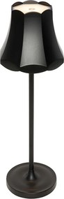 Lampă de masă retro neagră reîncărcabilă IP44 - Granny