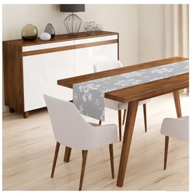 Set 4 fețe de pernă și un napron de masă cu model de Crăciun Minimalist Cushion Covers Snowflakes