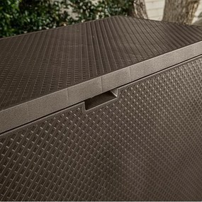 Cutie de depozitare Keter Garden Emily maro, 280 l, 118 x 58 x 45 cm