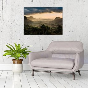Tablou pe sticlă - Vîrfurile Cubaneze (70x50 cm)