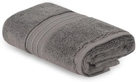 Prosop gri închis din bumbac 30x50 cm Chicago – Foutastic