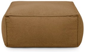 Fotoliu bean bag maro cu tapițerie din țesătură bouclé Mass – SLOWDOWN