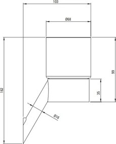 SILIA Pahar cu suport ADI_R911 Finisaj: auriu periat