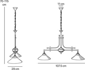 Lustra suspendata design italian Biliard
