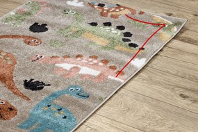 Covor FUN Dino pentru copii, Dinoszauruszok bej - SECUNDAR-COTATI PRODUSUL