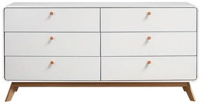 Comodă albă joasă 150x74 cm Caitlin – Støraa