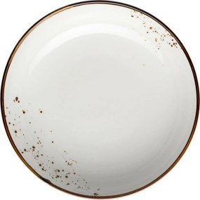 Mäser Farfurie adâncă Pintar Alb maro puncte 21 cm