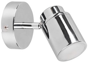 Spot argintiu lucios din metal 10x9 cm Angelo – Trio