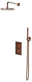 Omnires Contour set de dus ascuns cu termostat da cupru SYSCT11CPB