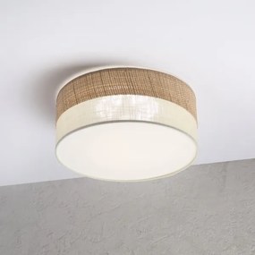 Plafonieră LED SIRJA BOHO, 20 W, 230 V, Ø 35 cm, bej/crem