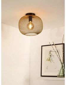 Plafonieră MESH 1xE27/40W/230V alămie Lucide 45185/30/02