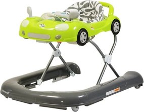 Premergator Reglabil in 3 Trepte NOVOKIDS™ Super Car , roti silentioase, Masinuta, Pliabil, 8 Roti, Cu Melodii si lumini, Cu Volan, Verde