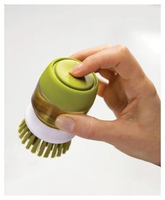 Perie cu dozator și suport Joseph Joseph Palm Scrub, gri